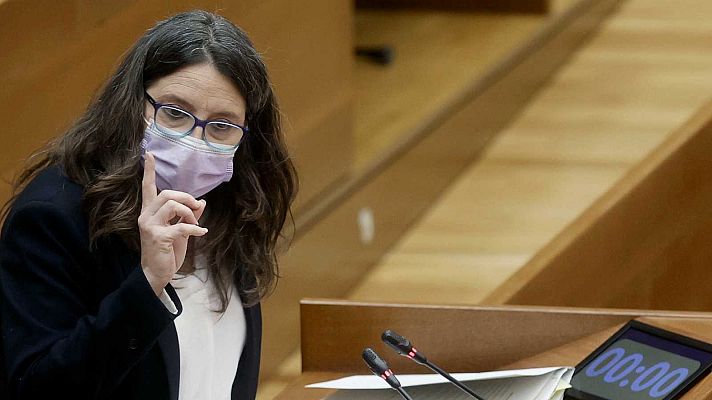 Telediario 2 - Mónica Oltra defiende que ningún abuso a menores tutelados fue cometido por profesionales de los centros