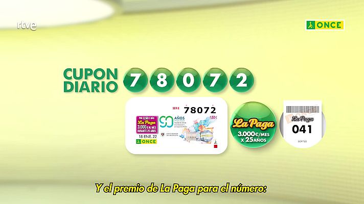 Sorteos ONCE - Sorteo ONCE - 18/01/22