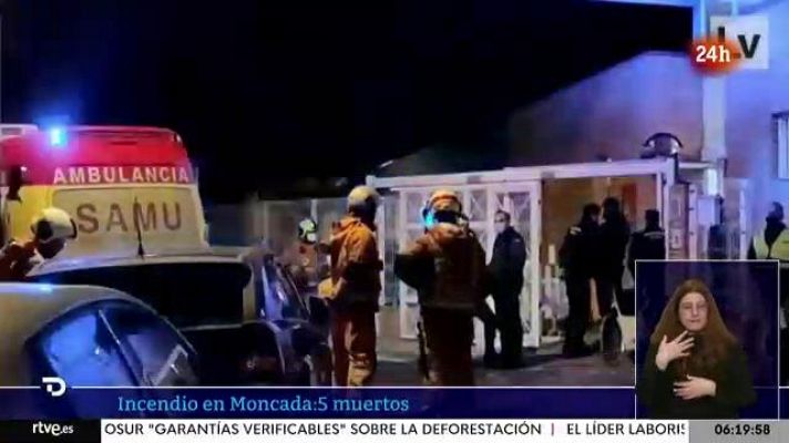 Mueren cinco personas en un incendio en una residencia de ancianos en Moncada