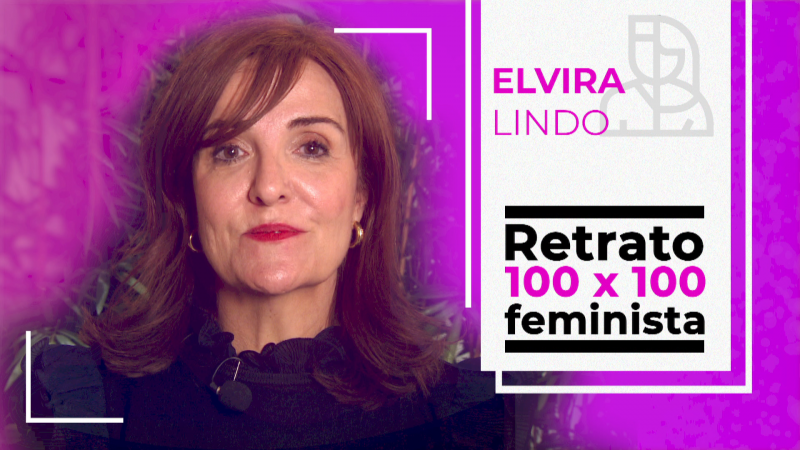 Objetivo Igualdad - Retrato 100x100 feminista: Elvira Lindo
