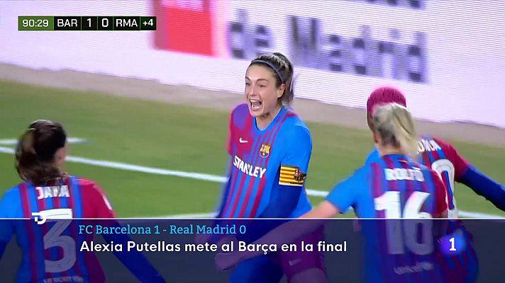 Telediario 2 - Alexia clasifica al Barça para la final de la Supercopa