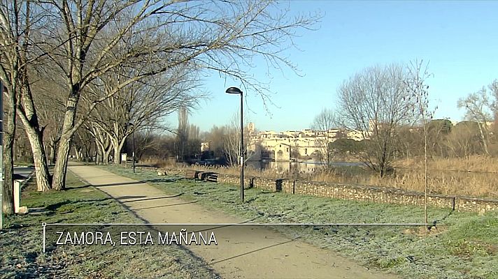 Heladas intensas en los entornos del sistema Ibérico y Pirineos