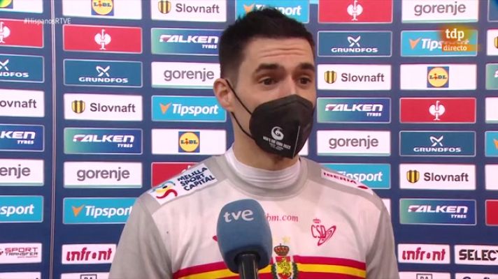 Europeo de Balonmano - Ángel Fernández: "Los dos puntos nos dan muchísima vida"