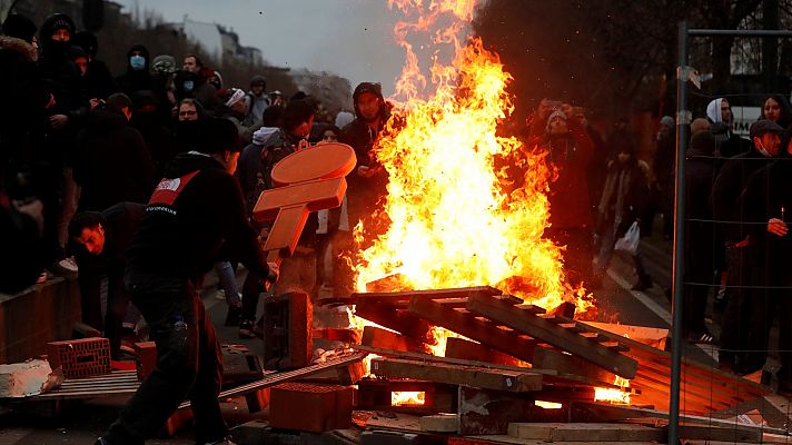 Disturbios en Bruselas en protestas por  las restricciones