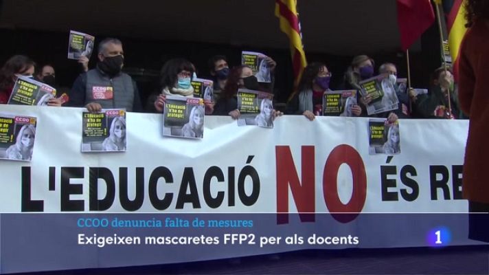 L'Informatiu - CCOO denuncia Salut per no dotar del material de protecció necessari als professionals de l'educació