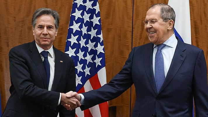 Telediario 1 - La vía diplomática, abierta para evitar la guerra en Ucrania