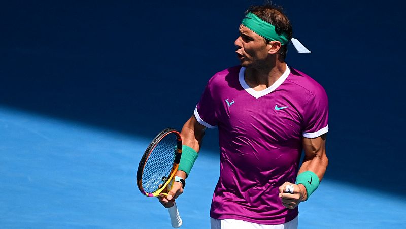 Rafa Nadal prepara el partido de cuartos en el Open de Australia