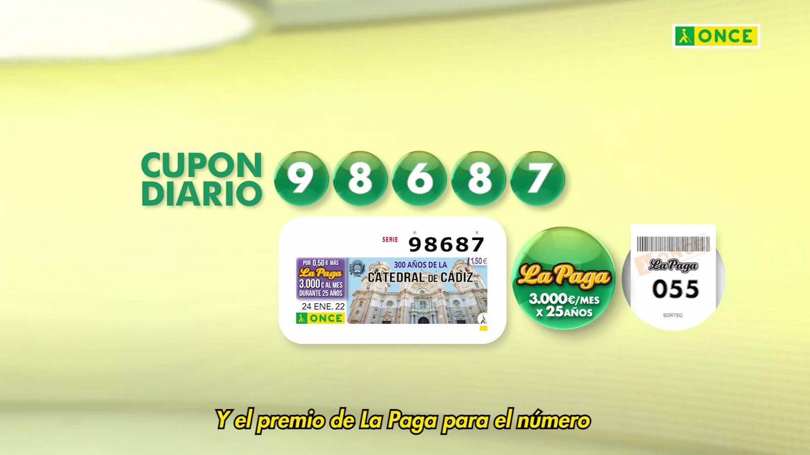 Sorteo ONCE - 24/01/22 - ver ahora