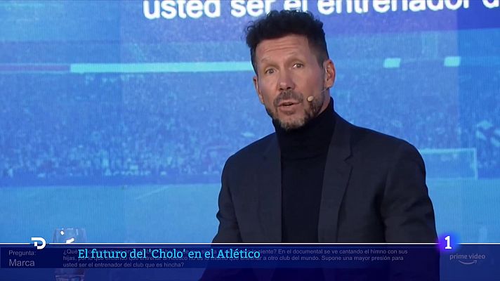 Telediario 2 - Simeone: "En algún momento me tendré que ir del Atlético"