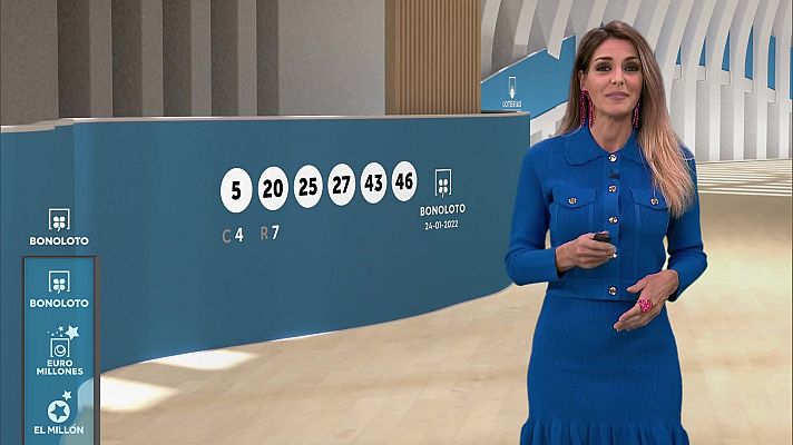 Loterías - Sorteo de la Bonoloto del 24/01/2022