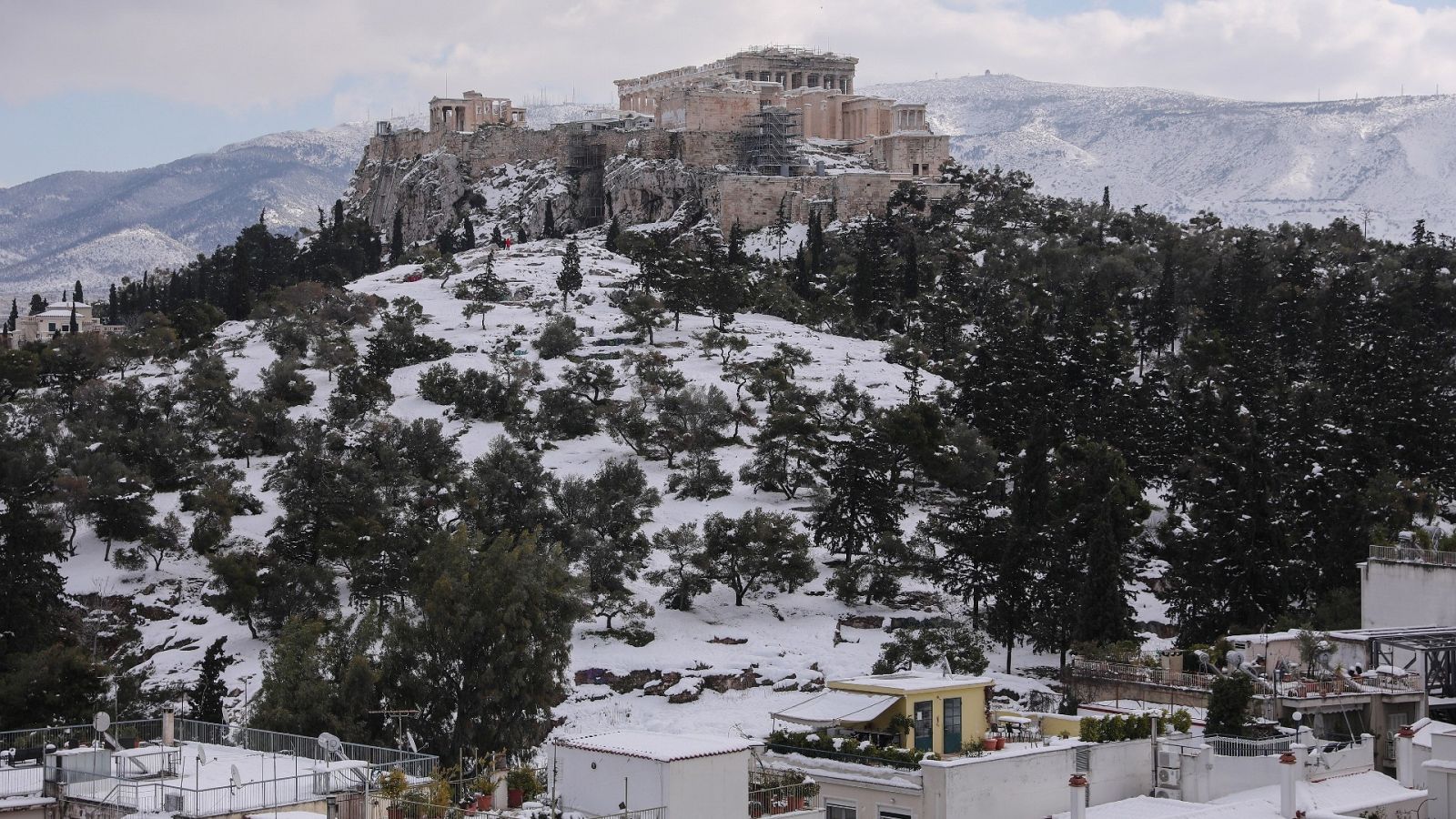 El temporal 'Elpis' golpea el Mediterráneo con grandes nevadas