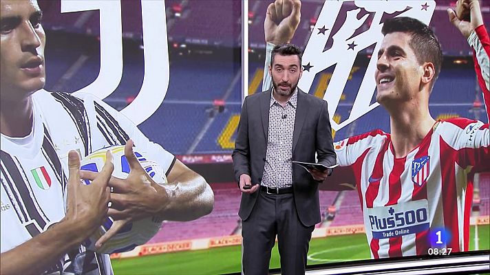 Telediario Matinal - Morata, a un paso de fichar por el FC Barcelona