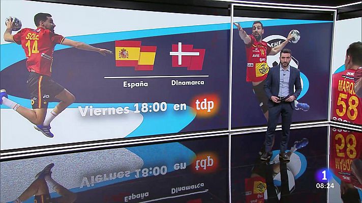 Telediario Matinal - Dinamarca, un rival de amargo recuerdo para los Hispanos