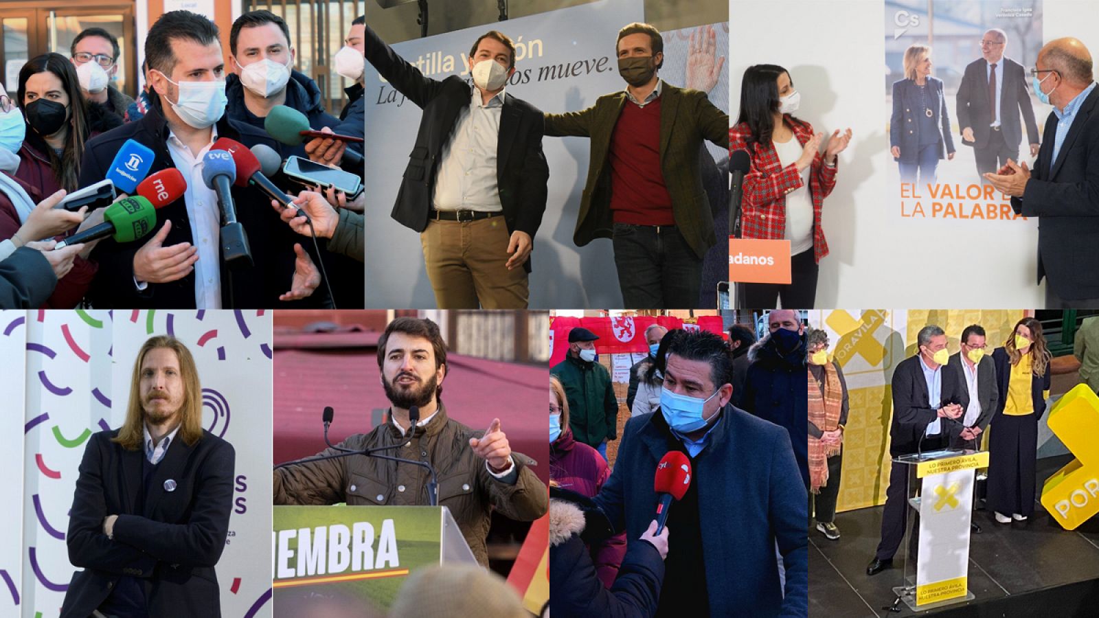 Los candidatos toman impulso para la campaña de las elecciones de Castilla y León que empieza este viernes