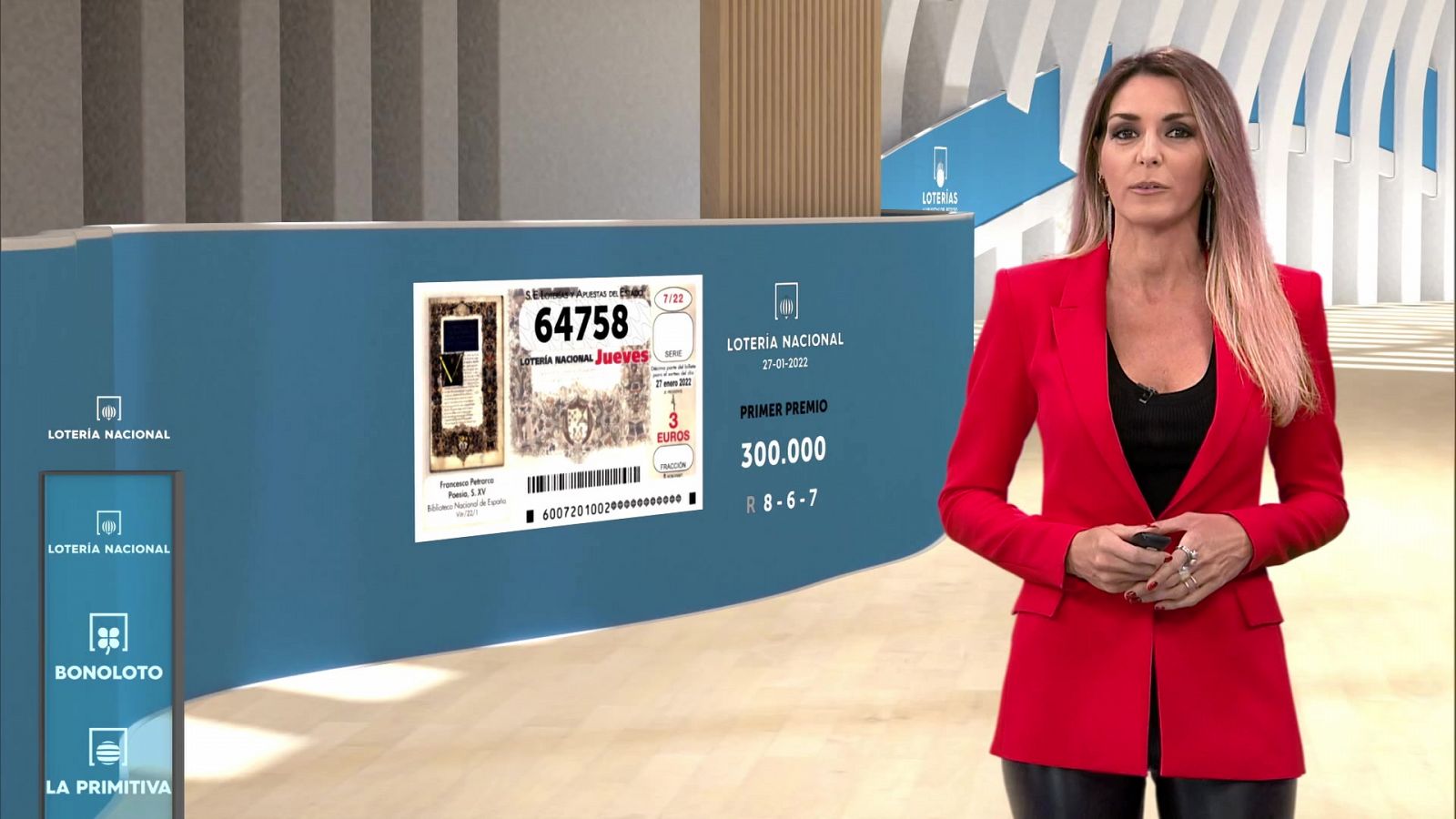 Sorteo de la Lotería Nacional, Bonoloto, Primitiva y Jóker del 27/01/2022 - ver ahora