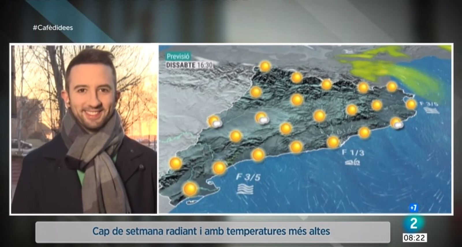 El Temps (28/01/2022)  - Farà sol a tot arreu, les matinades seran fredes, però menys que aquests darrers dies; i els migdies seran més agradables