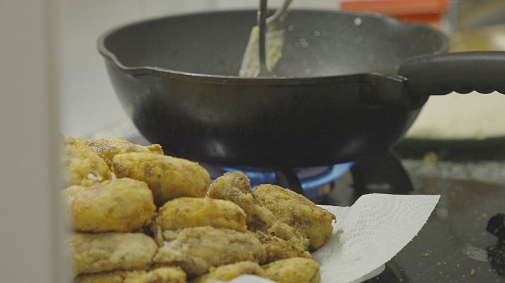 Croquetes de pollastre pota blava del Prat