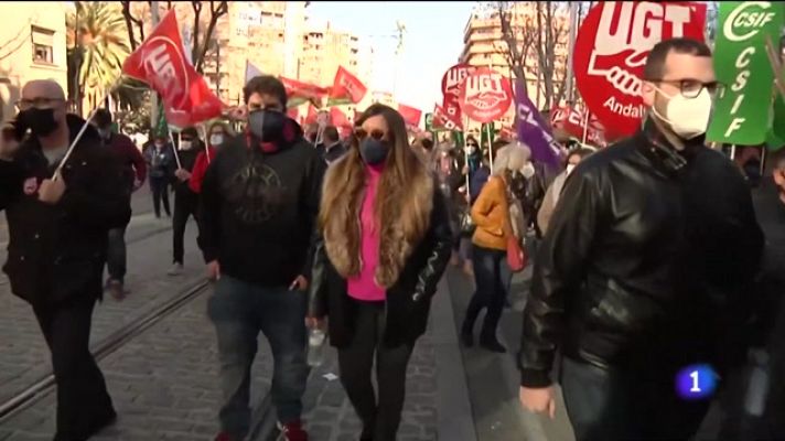 Manifestación de 'Atento' en Jaén