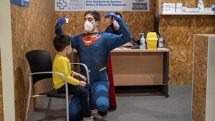 Telediario 1 - La vacunación infantil avanza de forma desigual en las CC.AA