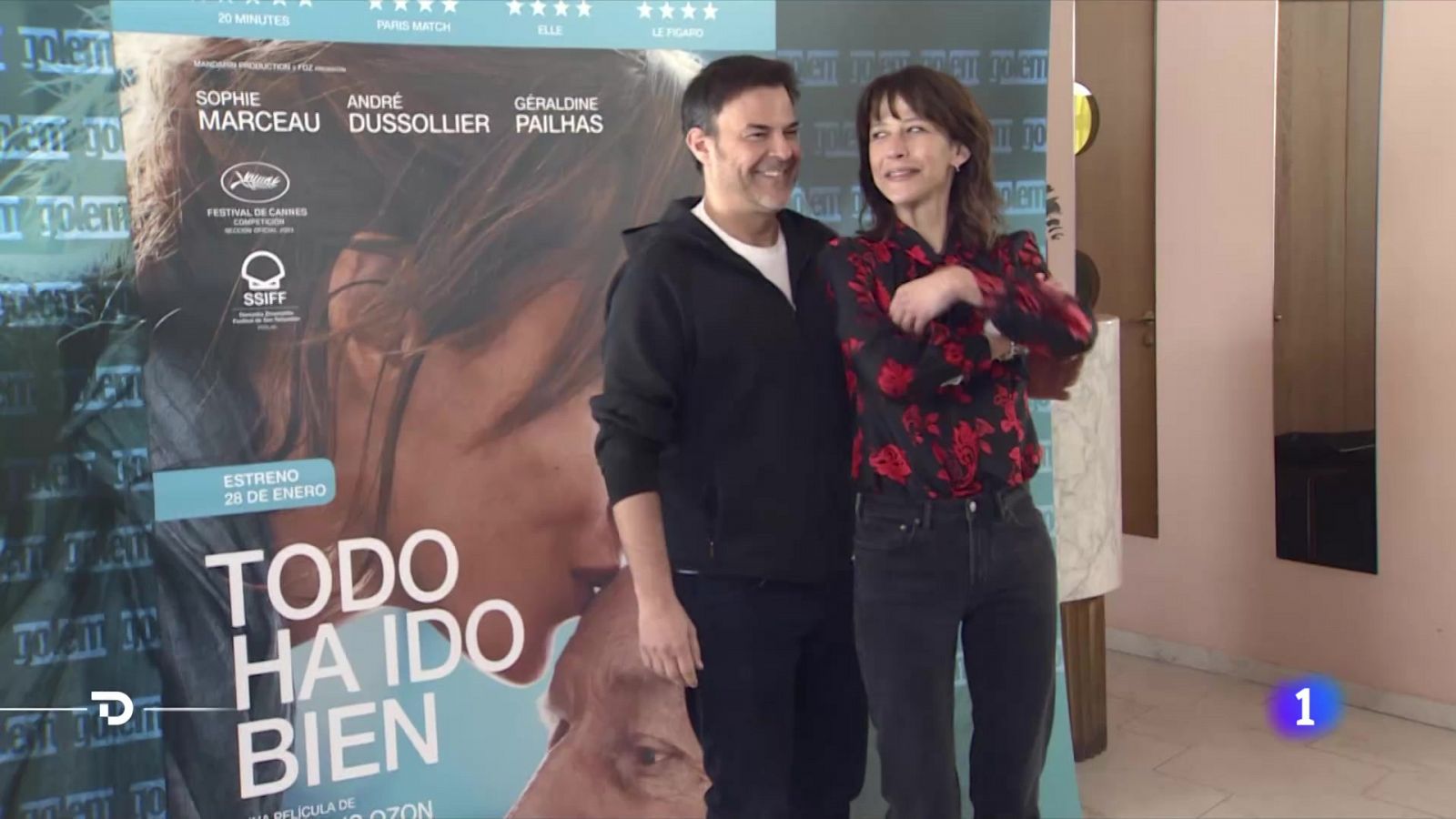 François Ozon y Sophie Marceau presentan en Madrid 'Todo ha ido bien', que llega hoy a los cines | Ver