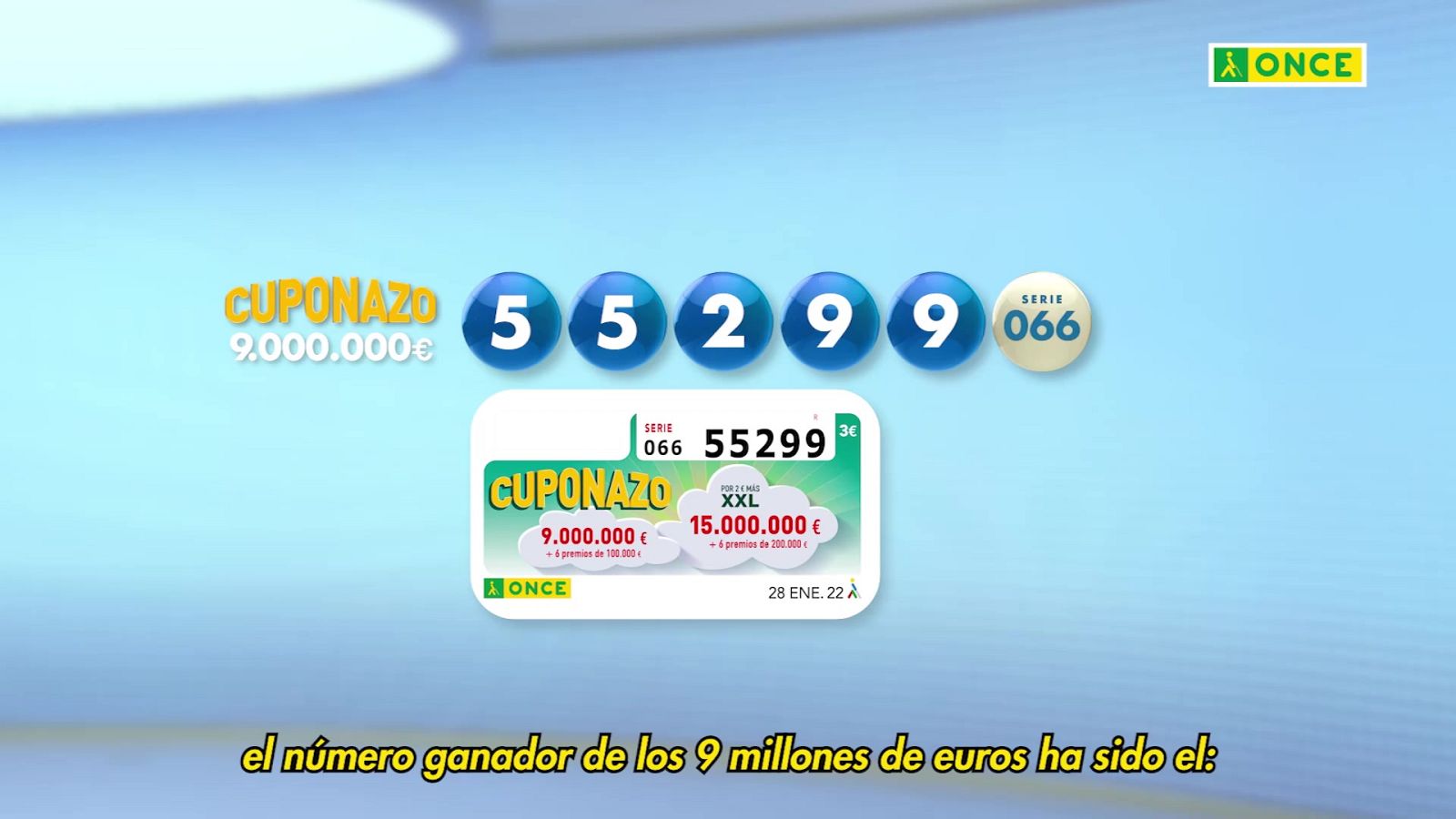 Sorteo ONCE - 28/01/22 - ver ahora