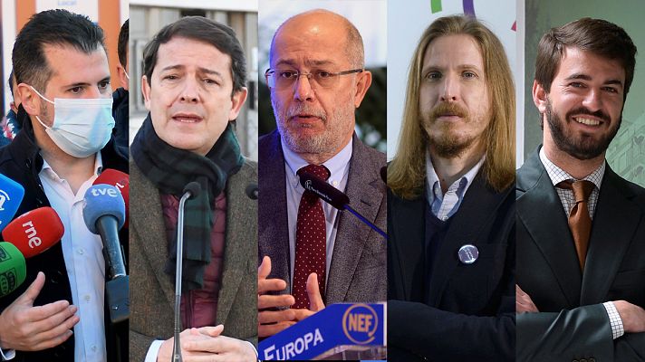 PSOE y Cs cargan el primer día de campaña contra Mañueco, que centra sus críticas en Sánchez