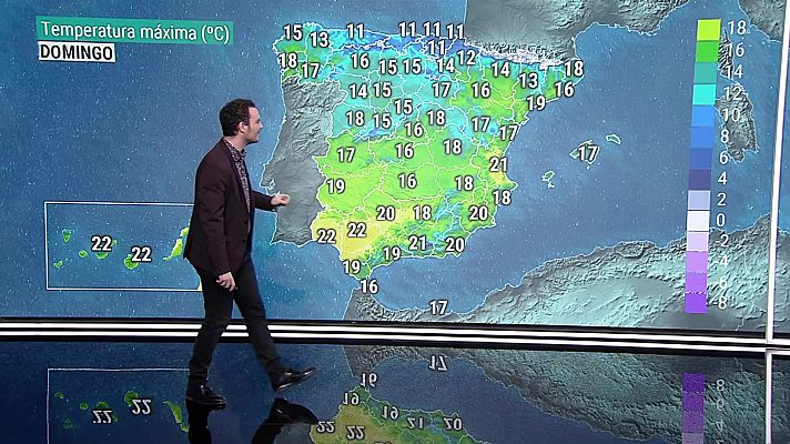 Heladas en áreas de la meseta Norte y del interior del noreste peninsular