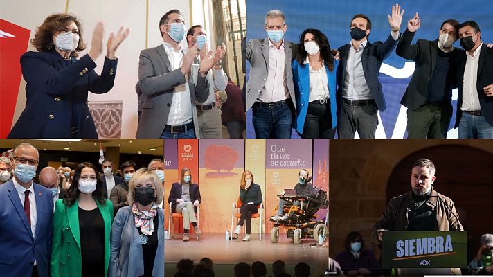 Telediario Fin de Semana - La resaca del mítin de Aznar y los posibles pactos marcan los actos de la campaña de las elecciones de Castilla y León