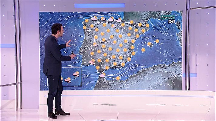 El tiempo - Rachas de viento muy fuerte en el Estrecho. Calima en Canarias