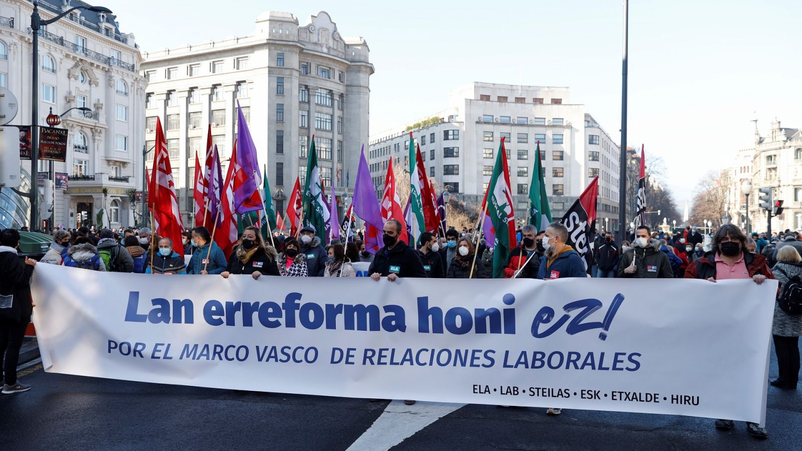 Manifestaciones en varias ciudades contra la reforma laboral   