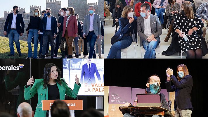 Telediario Fin de Semana - Los líderes nacionales hacen campaña en Castilla y León