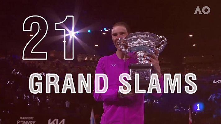 Telediario 2 - Repasa los 21 títulos de Grand Slam de Rafa Nadal