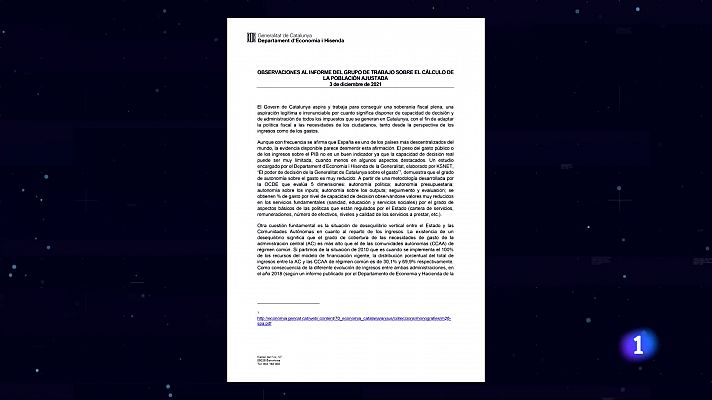 L'Informatiu - La Generalitat critica la nova fórmula de població ajustada del finançament