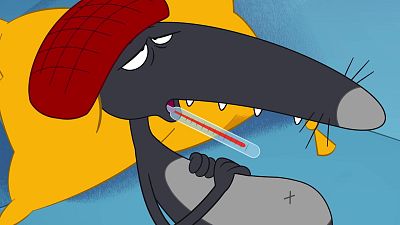 El lobo que quería pillar un buen resfriado