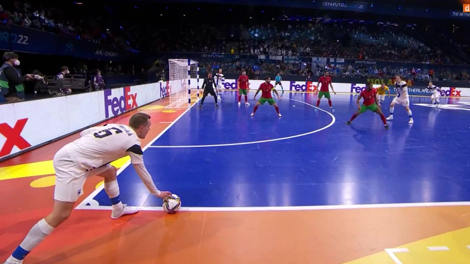 Fútbol sala - Campeonato de Europa. 1/4 final: Portugal - Finlandia - ver ahora