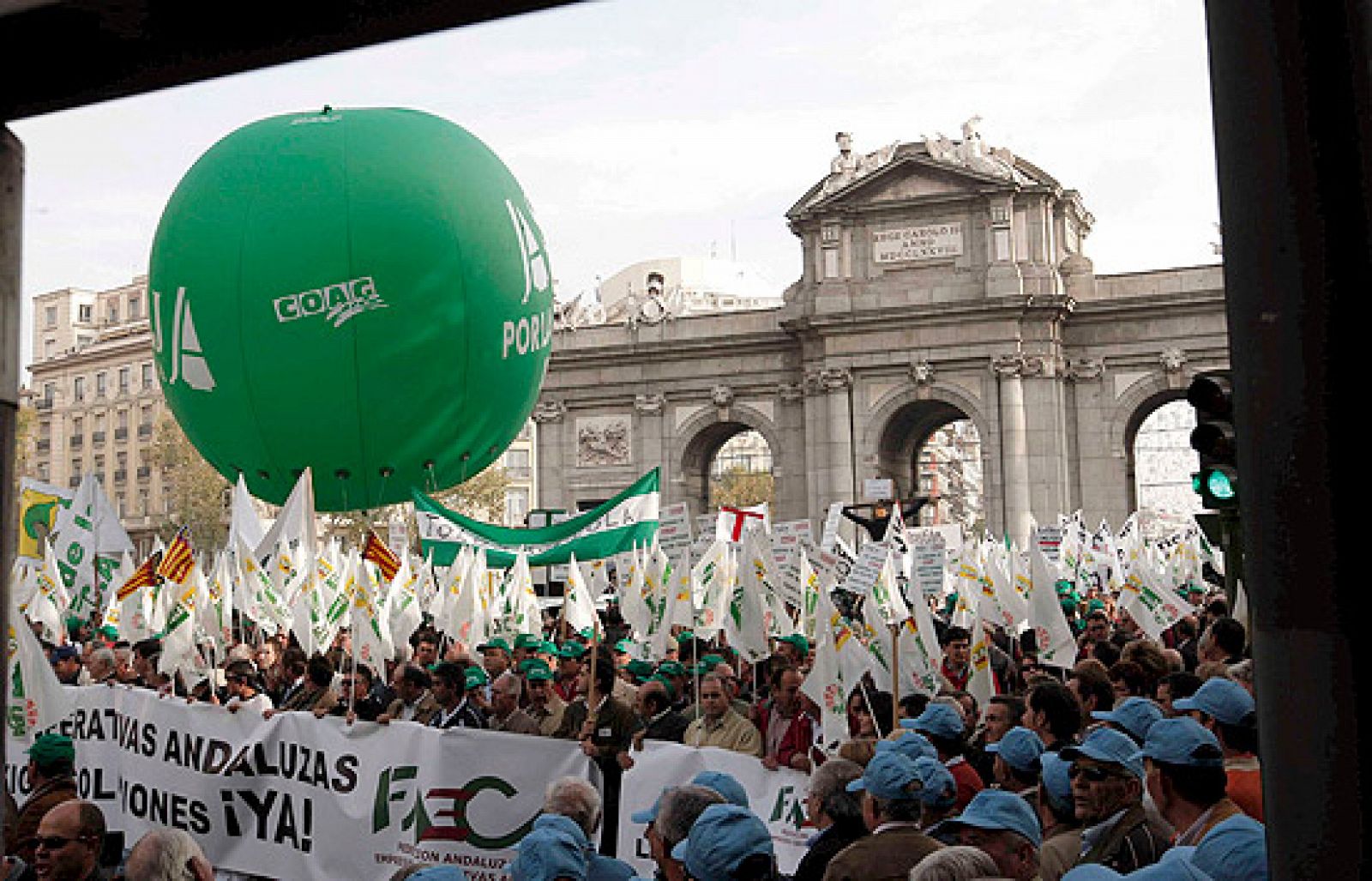 Miles de agricultores se manifiestan en Madrid por la crisis del campo