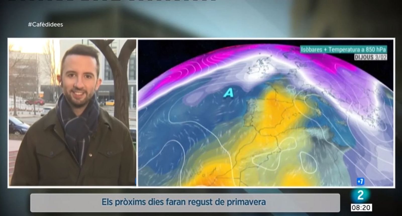 El Temps (01/02/2022) -Dimarts de sol, algun núvol prim, nuvolades a la cara nord i ventades seran fortes als dos extrems i als cims del Pirineu