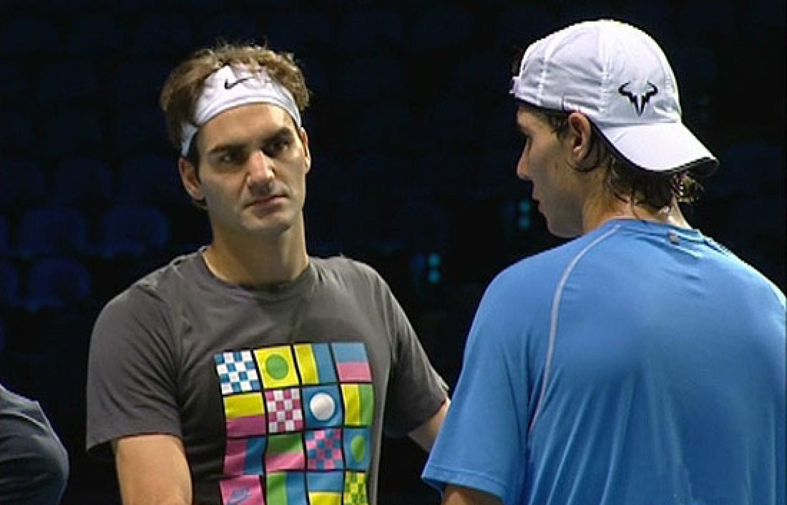 Nadal y Federer entrenan juntos