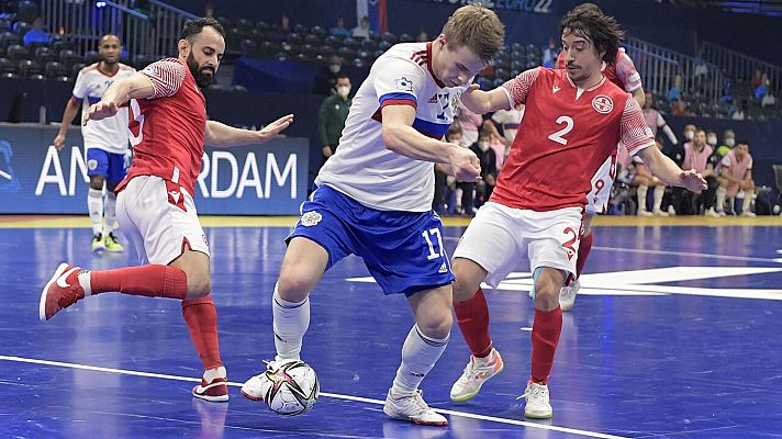 Fútbol Sala - Resumen:  Camp. Europa. 1/4 final: Rusia - Georgia