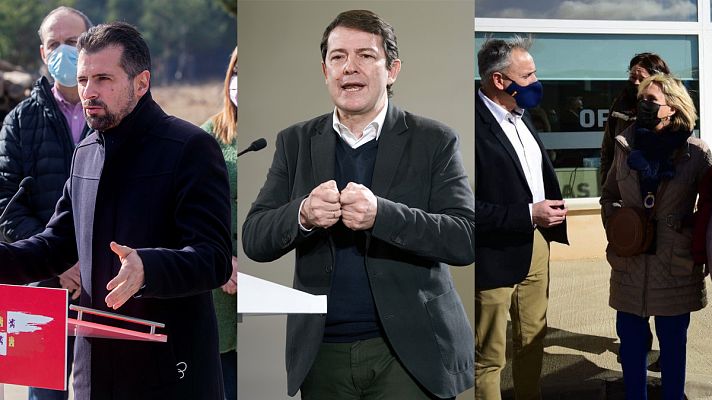 Telediario 2 - Los candidatos retoman la campaña electoral de Castilla y León tras el debate en RTVE