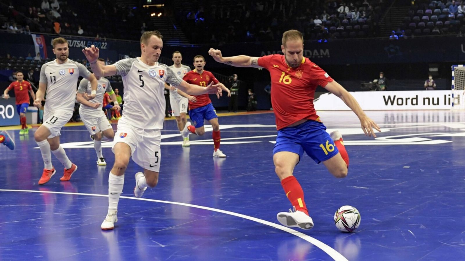Fútbol Sala: Campeonato de Europa: 1/4 final: España - Eslovaquia