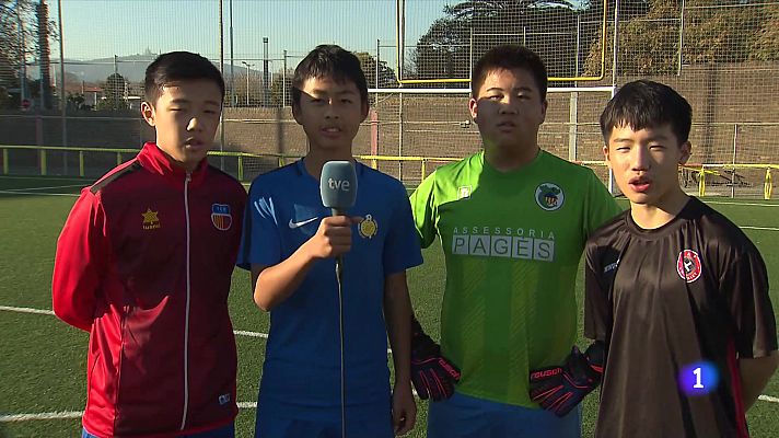 Telediario 2 - Las aspiraciones de los futbolistas chinos