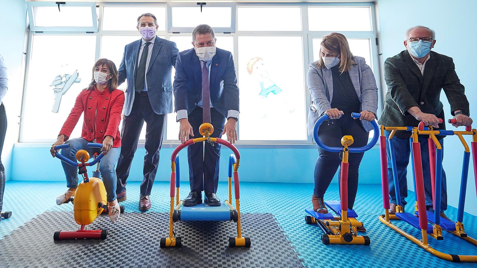 El hospital de Talavera estrena gimnasio infantil gracias a Sandra Sánchez -- Ver ahora