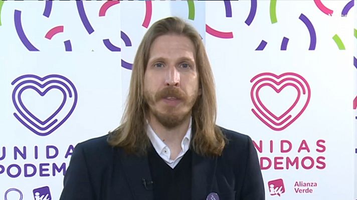 La noche en 24h - Pablo Fernández, candidato de UP: "El objetivo es desalojar al PP y si para eso hace falta Cs ya veremos lo que hacemos"