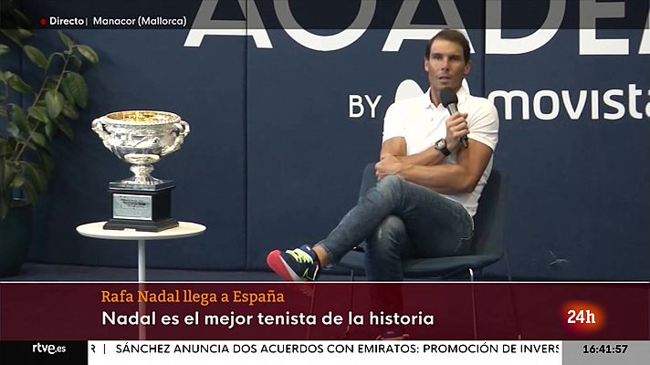Informativo 24h - Rafa Nadal: "El tenis siempre te da alguna opción y más en partidos importantes"