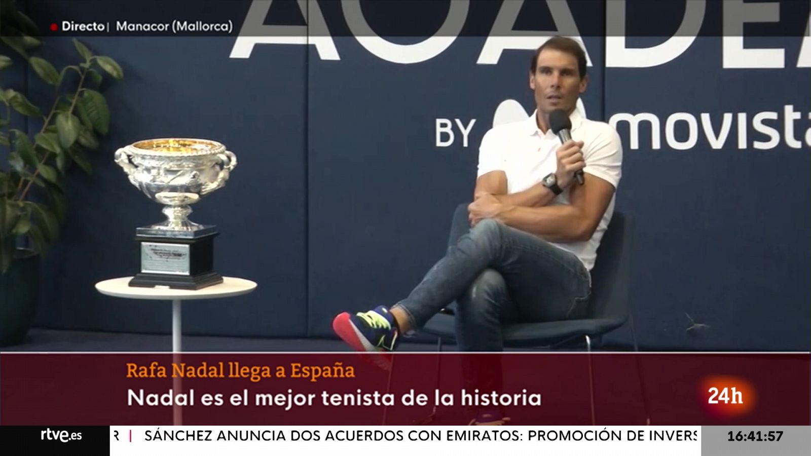 Rafa Nadal: "El tenis siempre te da alguna opción y más en partidos importantes"  