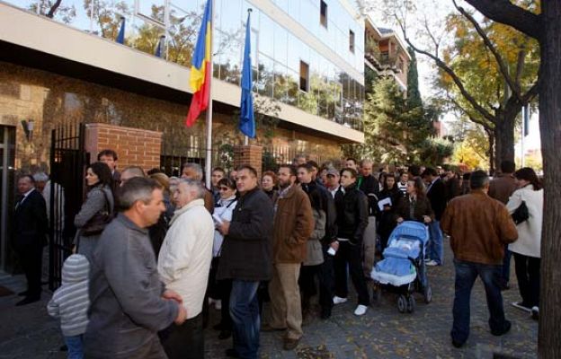 Los rumanos de España votan