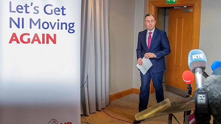 Telediario 2 - Dimite el jefe de Gobierno de Irlanda del Norte por las reglas comerciales del 'Brexit'