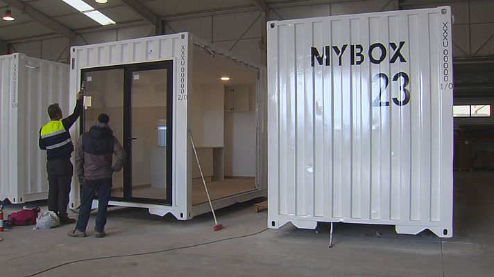 Telexornal - Galicia - Casas fabricadas en Ourense para os realoxos da La Palma