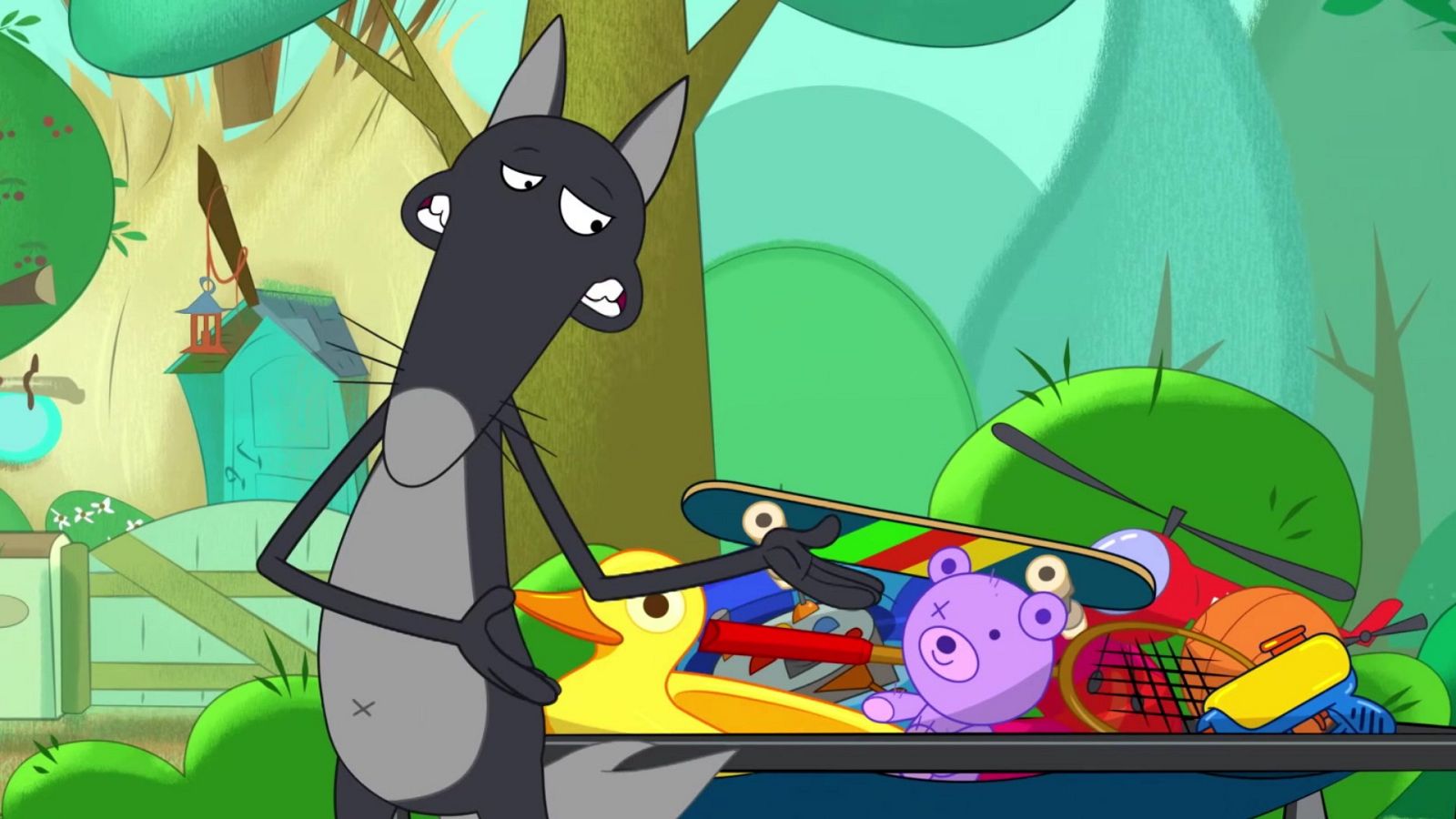 El lobo que no quería divertirse más 